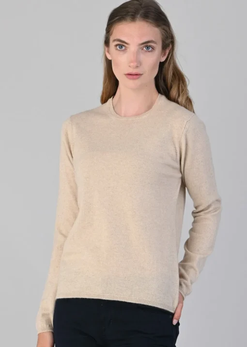 Millie Cashmere Crew Neck - Oatmeal