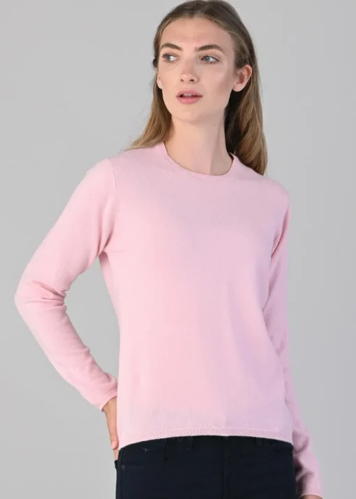 Millie Cashmere Crew Neck - Marshmallow