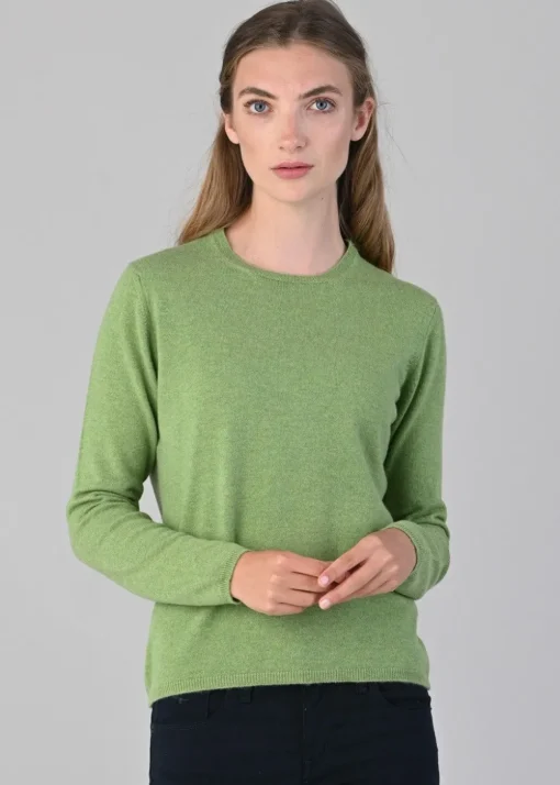 Millie Cashmere Crew Neck - Foliage