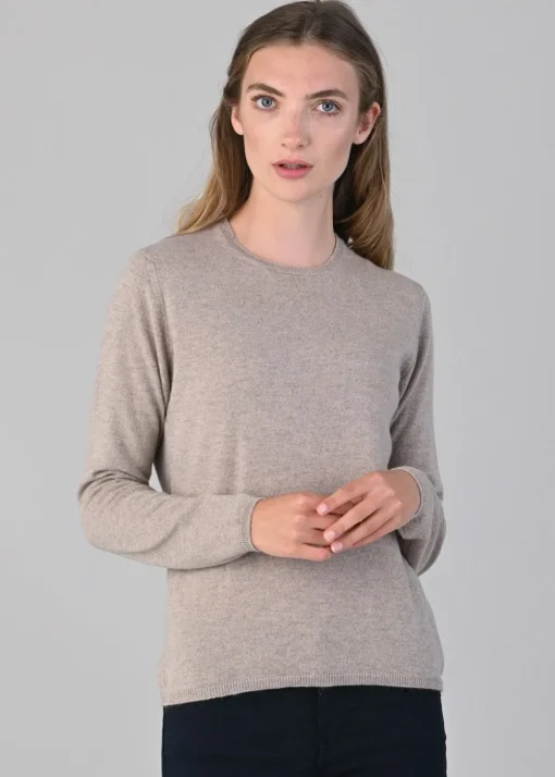 Millie Cashmere Crew Neck - Moondust