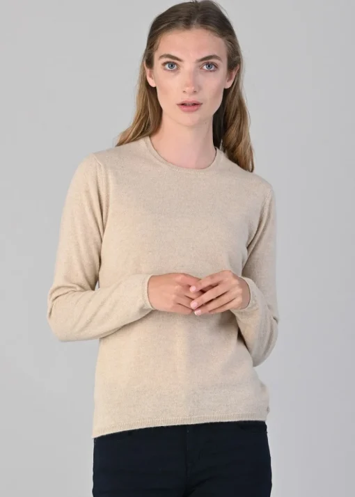 Millie Cashmere Crew Neck - Oatmeal