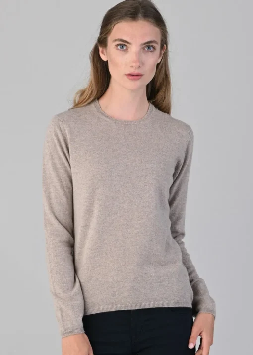 Millie Cashmere Crew Neck - Moondust