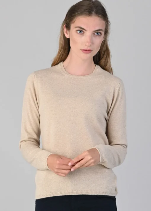 Millie Cashmere Crew Neck - Oatmeal