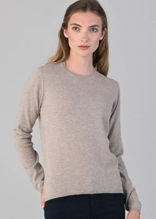 Millie Cashmere Crew Neck - Moondust