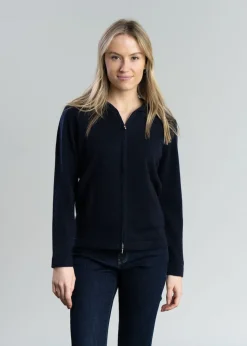 Millie Cashmere Hoodie - Navy