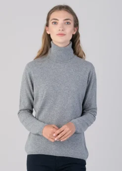 Millie Cashmere Roll Collar - Flannel