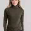 Millie Cashmere Roll Collar - Loden Mix