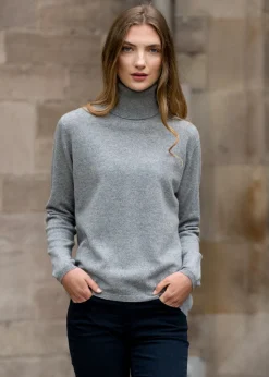 Millie Cashmere Roll Collar - Flannel