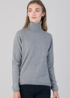 Millie Cashmere Roll Collar - Flannel