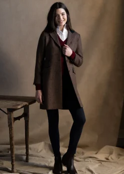 Millie Cashmere Vee Neck - Claret