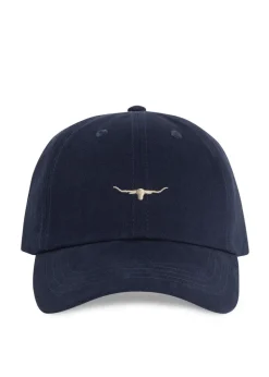 Mini Longhorn Cap - Navy and Bone