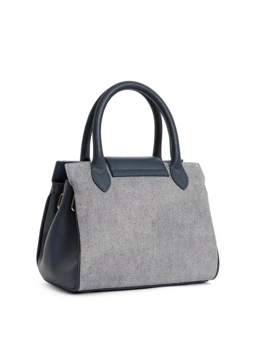 Mini Windsor Handbag - Denim Suede