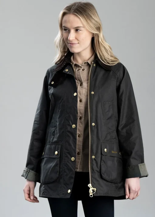 Modern Beadnell Wax Jacket - Sage