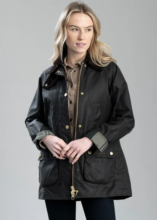 Modern Beadnell Wax Jacket - Sage