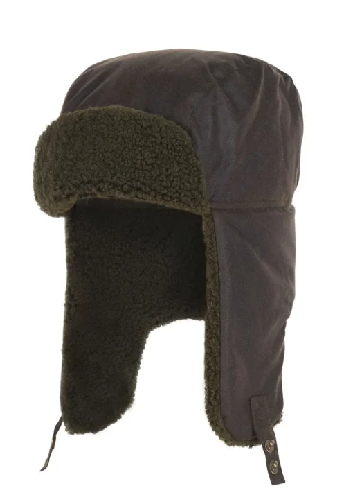 Morar Wax Trapper Hat - Olive