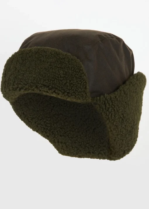 Morar Wax Trapper Hat - Olive