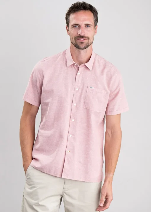 Nelson Short Sleeved Summer Shirt - Pink Clay