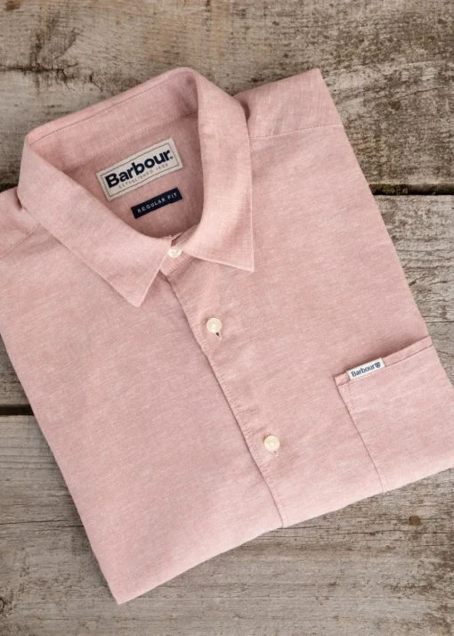 Nelson Short Sleeved Summer Shirt - Pink Clay