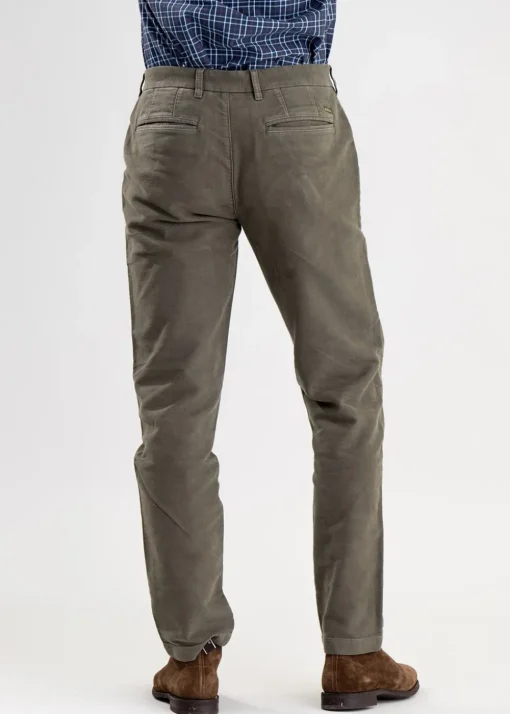Neuston Moleskin Trousers - Dark Olive