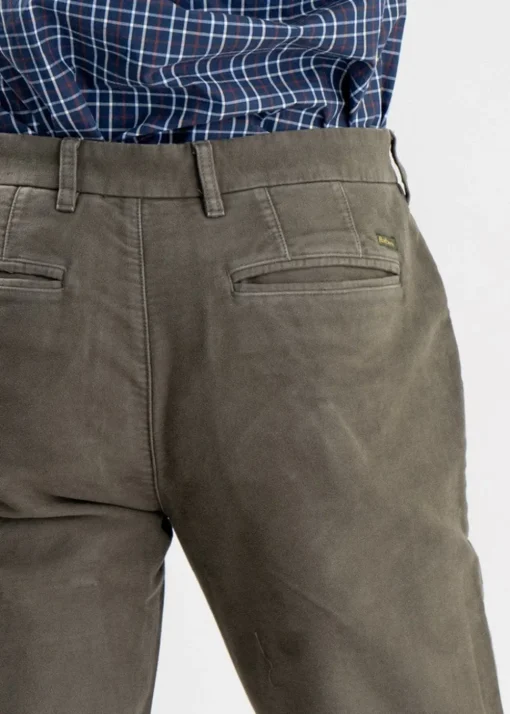 Neuston Moleskin Trousers - Dark Olive