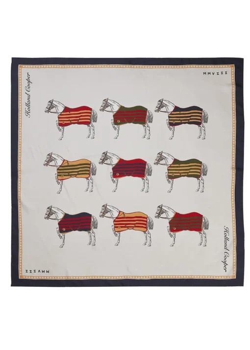 Nine Horse Silk Scarf