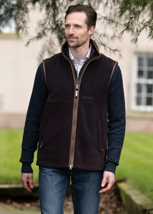 Oakham Fleece Gilet - Port
