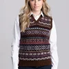 Ollaberry Slipover - Coffee Fairisle