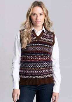 Ollaberry Slipover - Coffee Fairisle