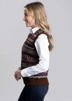 Ollaberry Slipover - Coffee Fairisle
