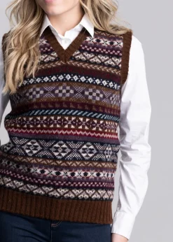 Ollaberry Slipover - Coffee Fairisle