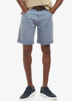 Overdyed Twill Shorts - Washed Blue