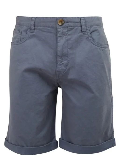 Overdyed Twill Shorts - Washed Blue
