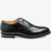 302 Oxford Brogue Shoes - Black Polished