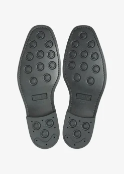 302 Oxford Brogue Shoes - Black Polished