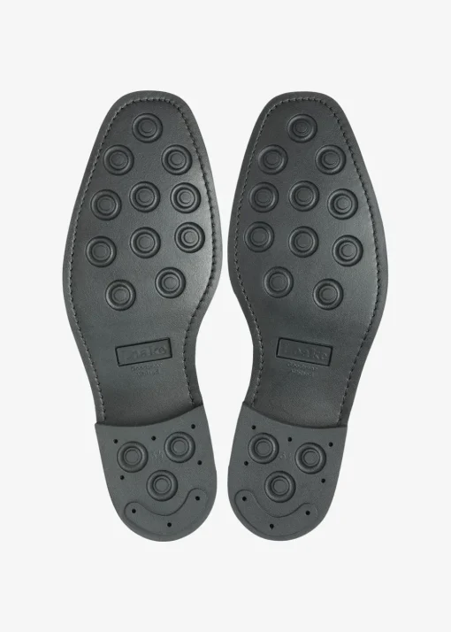 302 Oxford Brogue Shoes - Black Polished