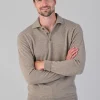 Oxton 1 Ply Cashmere Sport Shirt - Dark Natural