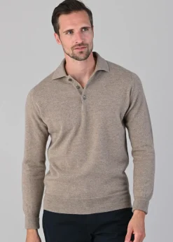 Oxton 1 Ply Cashmere Sport Shirt - Dark Natural
