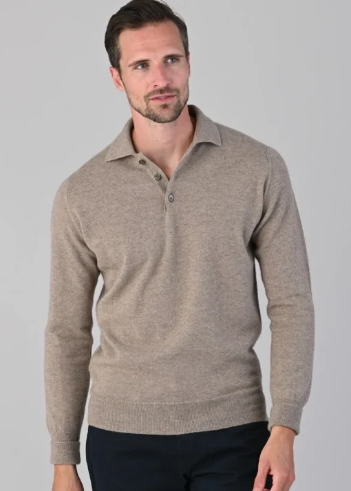 Oxton 1 Ply Cashmere Sport Shirt - Dark Natural