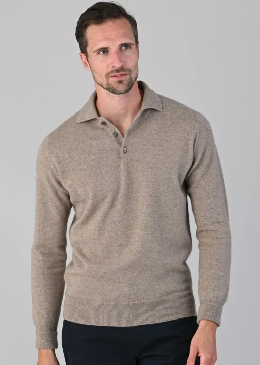 Oxton 1 Ply Cashmere Sport Shirt - Dark Natural