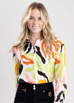 Palm Cotton Silk Shirt - Medal Yellow