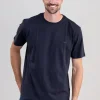 Parson T-Shirt - Navy and Chestnut