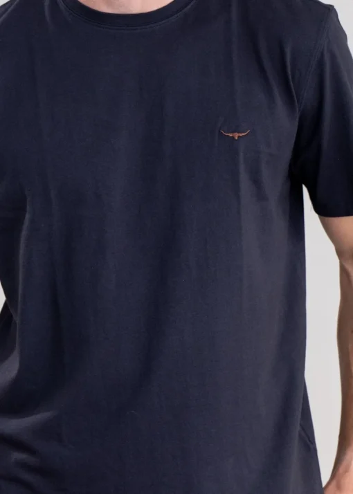 Parson T-Shirt - Navy and Chestnut