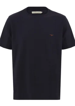 Parson T-Shirt - Navy and Chestnut