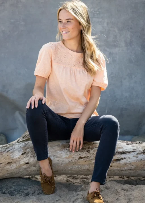 Pearl Top - Light Peach