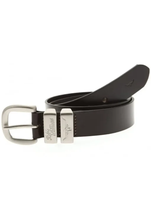 3 Piece 1.5" Silver Buckle Belt - Chestnut