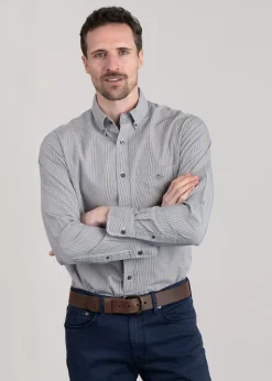 Poplin Banker Shirt - Black