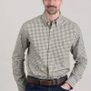Poplin Gingham Shirt - Juniper Green