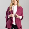 Poppy Cashmere Wrap - Loganberry