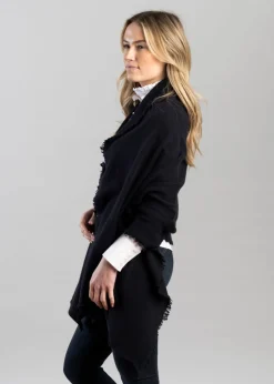 Poppy Cashmere Wrap - Navy