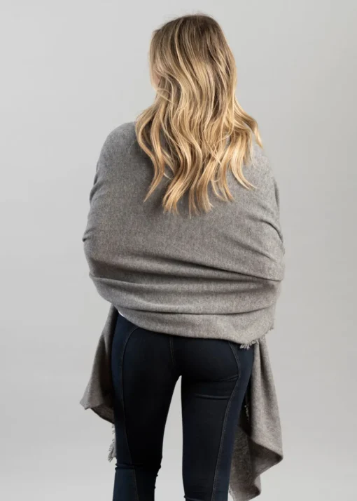 Poppy Cashmere Wrap - Flannel